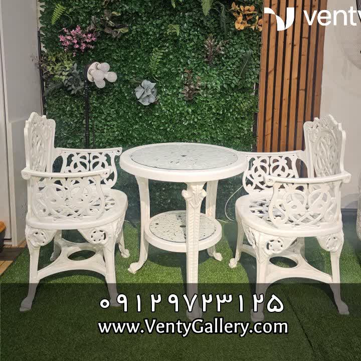 میز و صندلی پلیمری مدل مرغابی